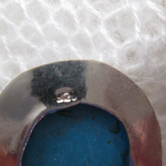 NATURAL TURQUOISE GEMSTONE LADIES UNIQUE NECKLACE EARRING SET - Picture 9 of 9